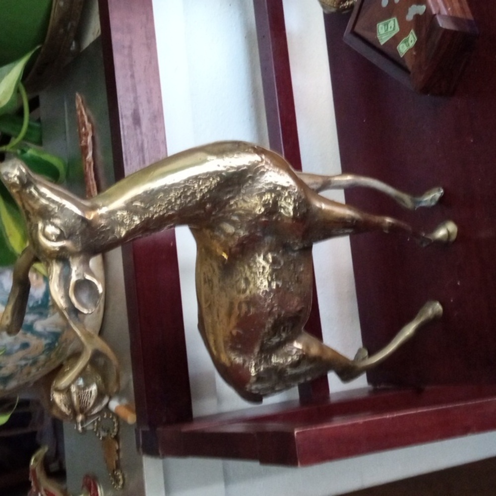 Brass deer 60s 70s